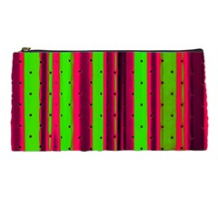 Warped Stripy Dots Pencil Case by essentialimage365