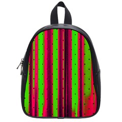 Warped Stripy Dots School Bag (small) by essentialimage365