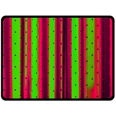 Warped Stripy Dots Fleece Blanket (large)  by essentialimage365