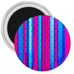 Warped Stripy Dots 3  Magnets by essentialimage365