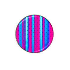 Warped Stripy Dots Hat Clip Ball Marker by essentialimage365