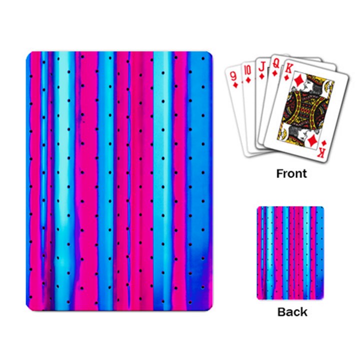 Warped Stripy Dots Playing Cards Single Design (Rectangle)