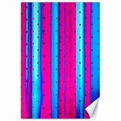 Warped Stripy Dots Canvas 20  X 30  by essentialimage365