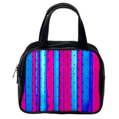 Warped Stripy Dots Classic Handbag (one Side) by essentialimage365