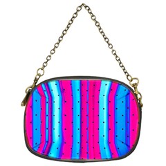 Warped Stripy Dots Chain Purse (one Side) by essentialimage365