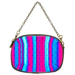 Warped Stripy Dots Chain Purse (two Sides) by essentialimage365