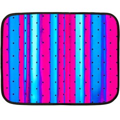 Warped Stripy Dots Fleece Blanket (mini) by essentialimage365