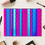 Warped Stripy Dots Cosmetic Bag (XL) Back