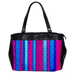 Warped Stripy Dots Oversize Office Handbag by essentialimage365