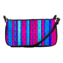 Warped Stripy Dots Shoulder Clutch Bag by essentialimage365