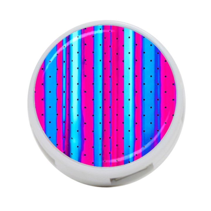 Warped Stripy Dots 4-Port USB Hub (Two Sides)