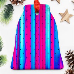 Warped Stripy Dots Ornament (bell)