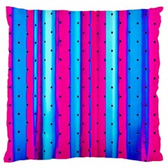 Warped Stripy Dots Large Cushion Case (one Side) by essentialimage365