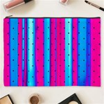 Warped Stripy Dots Cosmetic Bag (XXXL) Front