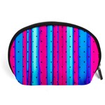 Warped Stripy Dots Accessory Pouch (Large) Front