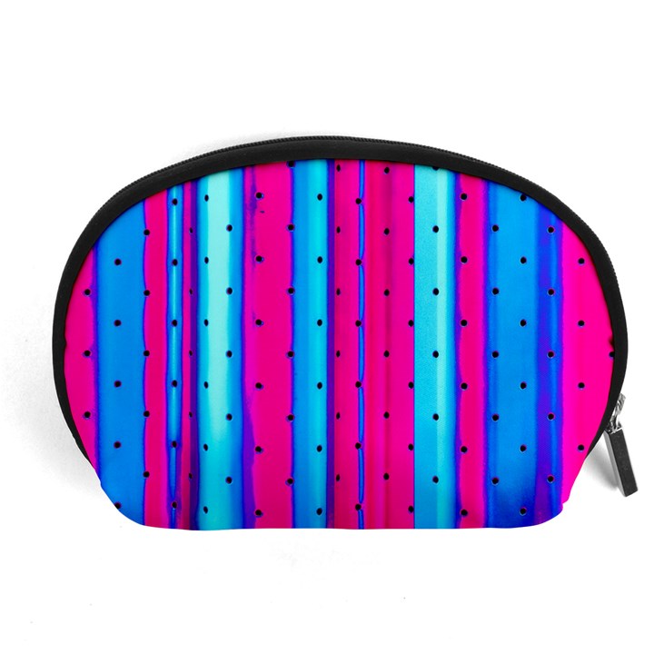 Warped Stripy Dots Accessory Pouch (Large)