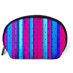 Warped Stripy Dots Accessory Pouch (Large) Back