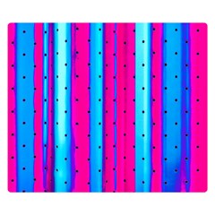 Warped Stripy Dots Double Sided Flano Blanket (small)  by essentialimage365