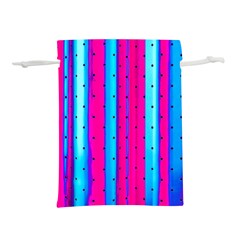 Warped Stripy Dots Lightweight Drawstring Pouch (s) by essentialimage365