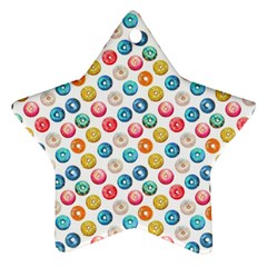 Multicolored Sweet Donuts Ornament (star) by SychEva