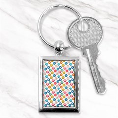 Multicolored Sweet Donuts Key Chain (rectangle) by SychEva