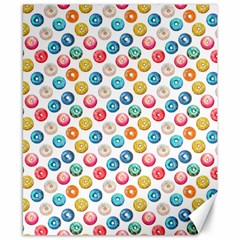 Multicolored Sweet Donuts Canvas 8  X 10  by SychEva