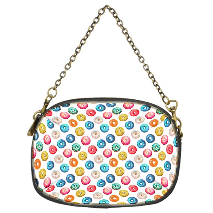 Multicolored Sweet Donuts Chain Purse (One Side)