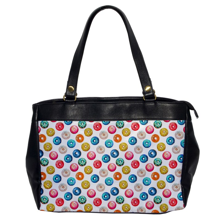 Multicolored Sweet Donuts Oversize Office Handbag