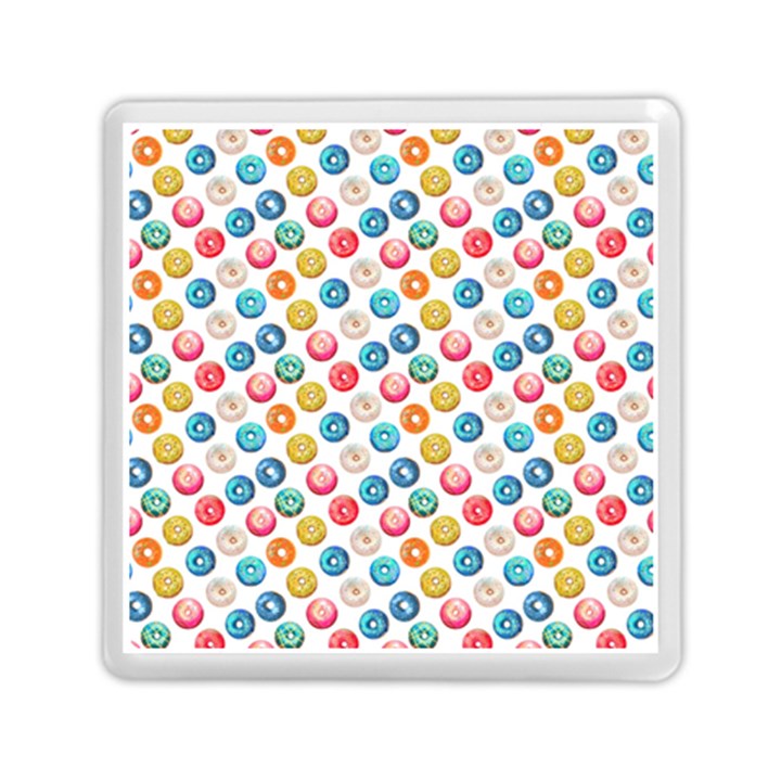 Multicolored Sweet Donuts Memory Card Reader (Square)