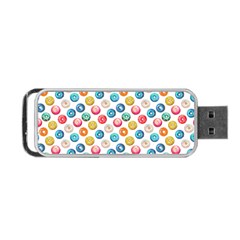 Multicolored Sweet Donuts Portable Usb Flash (one Side) by SychEva