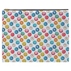 Multicolored Sweet Donuts Cosmetic Bag (xxxl) by SychEva