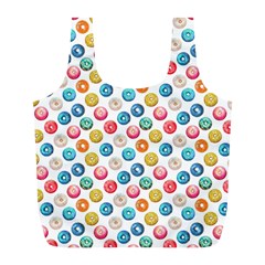 Multicolored Sweet Donuts Full Print Recycle Bag (l) by SychEva