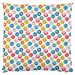 Multicolored Sweet Donuts Standard Flano Cushion Case (two Sides) by SychEva