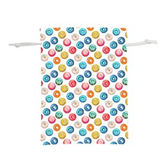 Multicolored Sweet Donuts Lightweight Drawstring Pouch (s) by SychEva