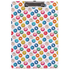 Multicolored Sweet Donuts A4 Clipboard