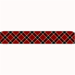 Dark Red Tartan, Retro Buffalo Plaid, Tiled Pattern Small Bar Mats by Casemiro