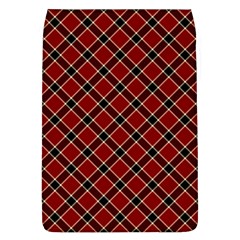 Dark Red Tartan, Retro Buffalo Plaid, Tiled Pattern Removable Flap Cover (l) by Casemiro