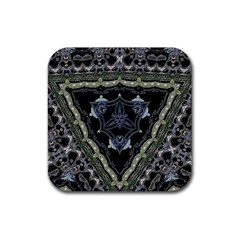 Folksy Trinity Rubber Coaster (square) by MRNStudios