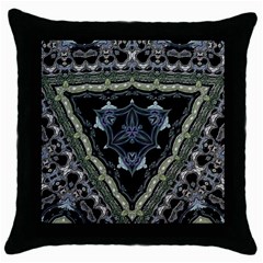 Folksy Trinity Throw Pillow Case (black) by MRNStudios