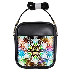 375 Chroma Digital Art Custom Girls Sling Bag by Drippycreamart