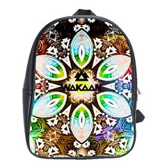 375 Chroma Digital Art Custom School Bag (xl) by Drippycreamart