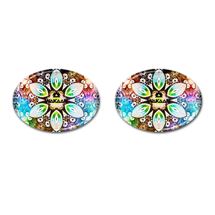 375 Chroma Digital Art Custom Cufflinks (Oval)