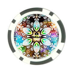 375 Chroma Digital Art Custom Poker Chip Card Guard by Drippycreamart