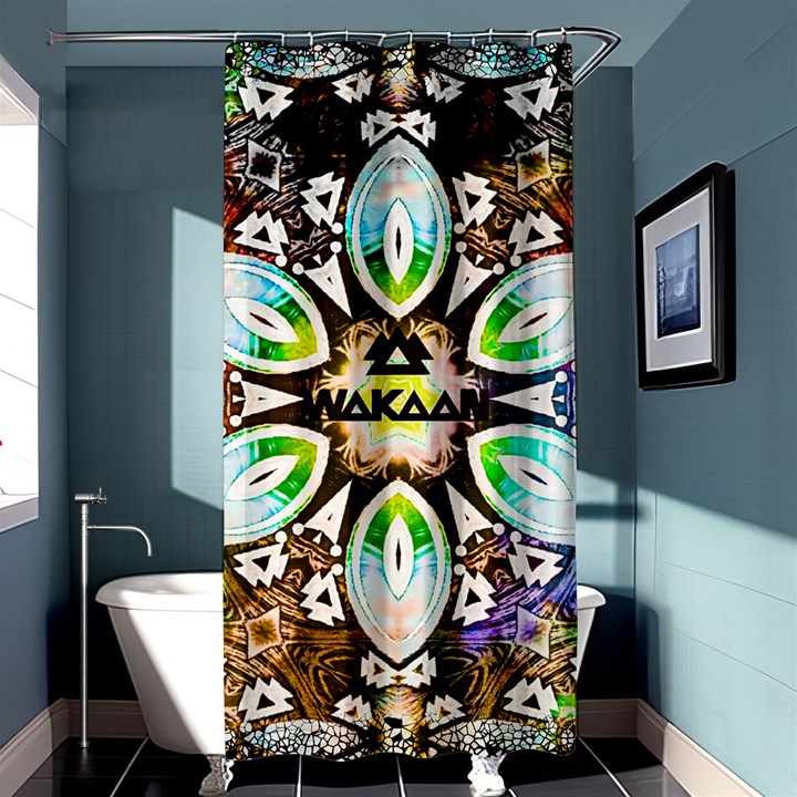 375 Chroma Digital Art Custom Shower Curtain 36  x 72  (Stall) 