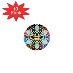 375 Chroma Digital Art Custom 1  Mini Buttons (10 Pack) 