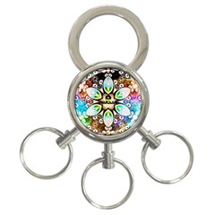 375 Chroma Digital Art Custom 3-ring Key Chain