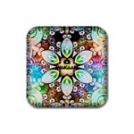 375 Chroma Digital Art Custom Rubber Square Coaster (4 pack) Front