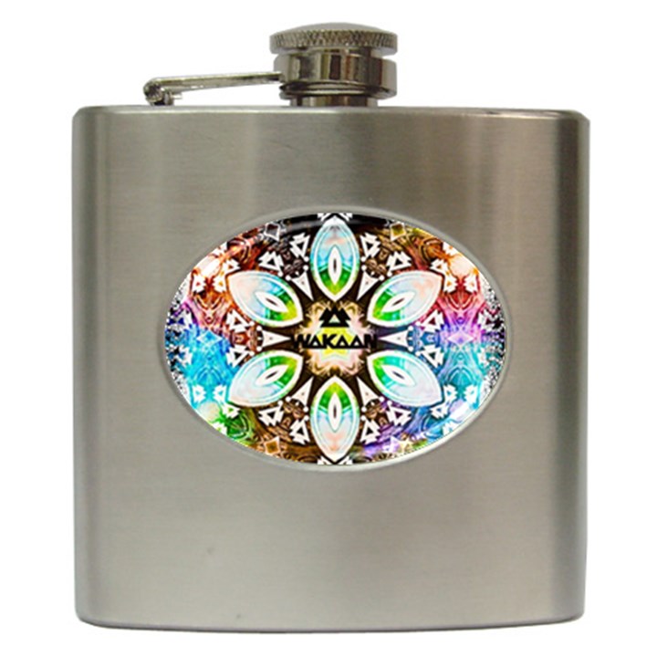 375 Chroma Digital Art Custom Hip Flask (6 oz)