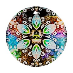 375 Chroma Digital Art Custom Round Ornament (two Sides)