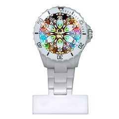 375 Chroma Digital Art Custom Plastic Nurses Watch by Drippycreamart